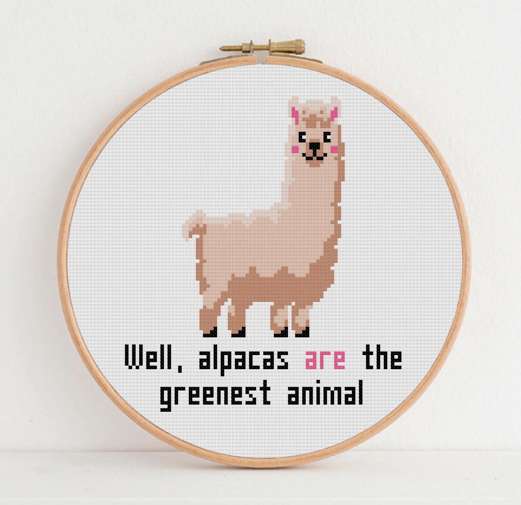 Alpaca Cross Cute Alpaca Cross Stitch Pattern - Supernatural Inspired, Fake Ruby ...