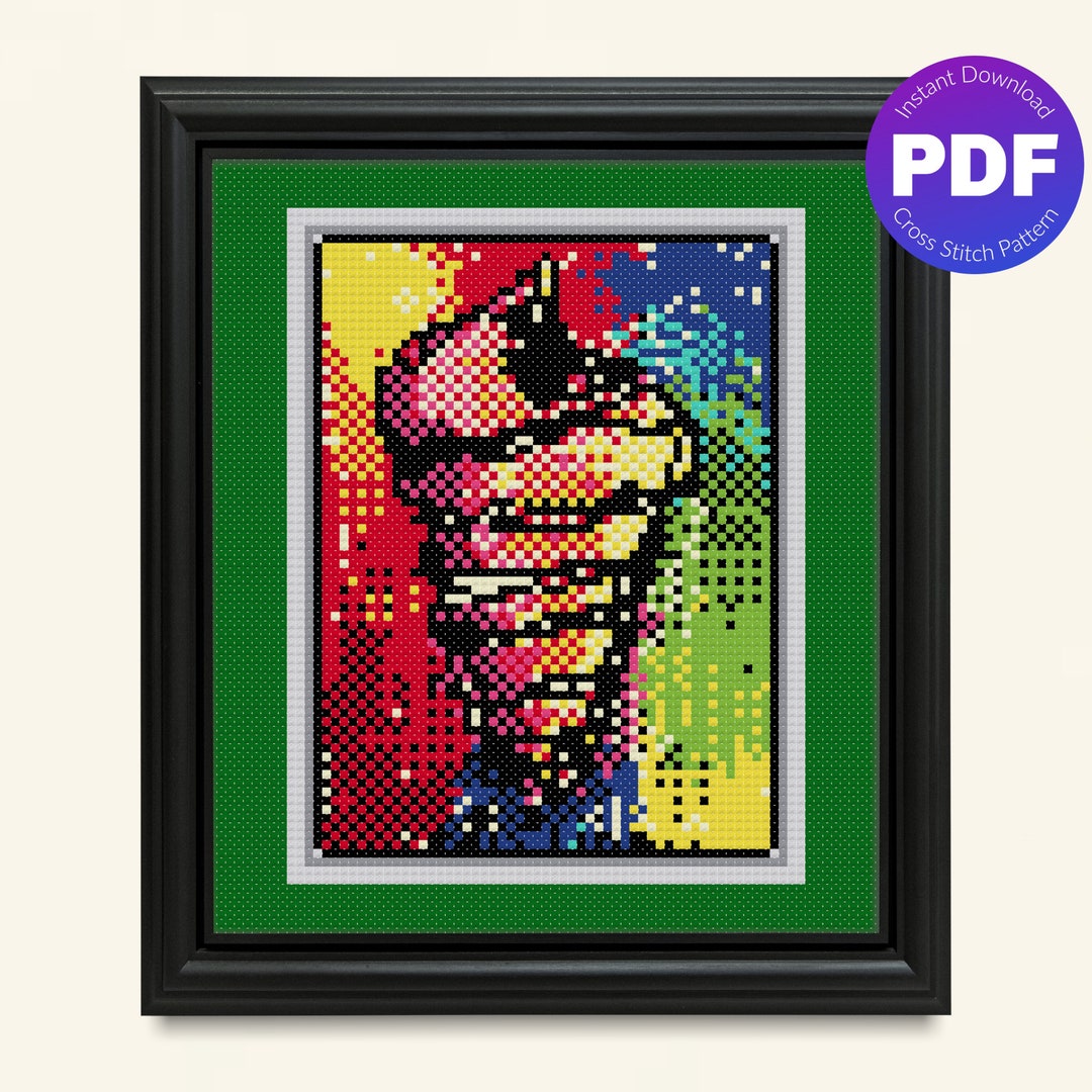 Rainbow Shell Deck Cross Stitch Pattern - Rainbow Shell Deck, 1990s ...