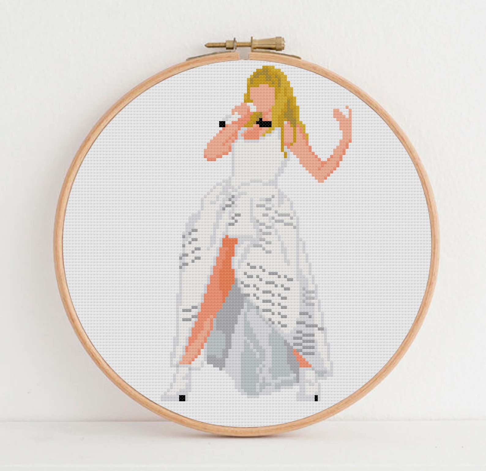 T. S. Cross Stitch Pattern - Eras Tour 2.0, Poets Outfit