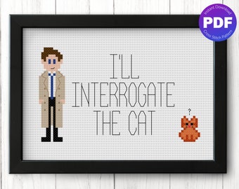 Supernatural Inspired Cross Stitch Pattern - Castiel Quote - PDF Instant Download