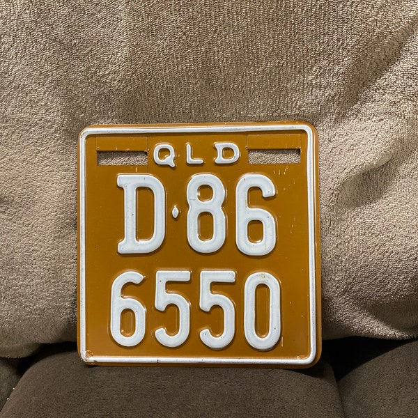 Queensland License Plate Etsy