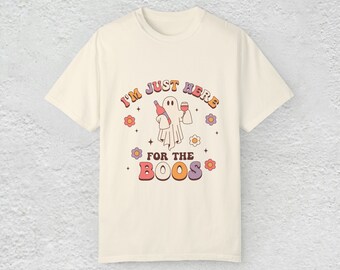 I'm Just Here For The Boos: Funny Halloween T-shirt, Fall T-shirt, Halloween Shirts