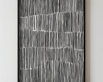 Lignes abstraites minimalistes, art moderne imprimable motif noir et blanc, décoration murale géométrique contemporaine pour salon 133