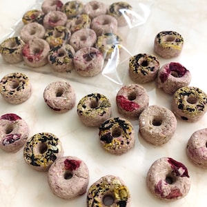 Gourmet Mini Donut Treats for Rabbits | Quality Treats for Rabbits, Bunnies, Guinea Pigs, & Small Animals
