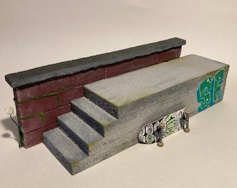 SF#0005: STAIR LEDGE - Realistic Fingerboard Street Obstacle - Made To Order