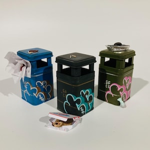 PUBLIC BIN - !!Neue Farben!! - Realistisches Fingerboard Straßenhindernis in lackiertem Blech & Holz mit internem Betongewicht