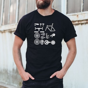 New Bike Day Shirt, Bike Parts Shirt, Bicycle Parts Shirt, nbd shirt, Cycling Gear Shirt, Cycling, Crank, Handlebars, Bike Shirt