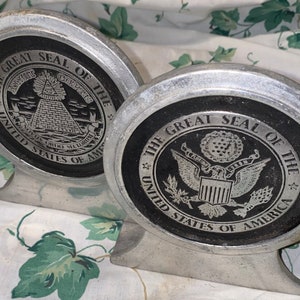 Book Ends Old Mill ENT Lancaster Pa The great seal of the United States of America Seal Collectible