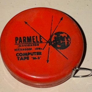 Vintage Parmele Navigator M-2 Air Navigation Aid computer tape