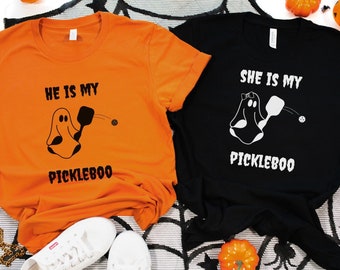 Halloween Pickleball Couples shirt, Funny Couples Pickleball t-shirt, Pickleball Couples Halloween t shirt, Pickleball Ghost funny t shirts