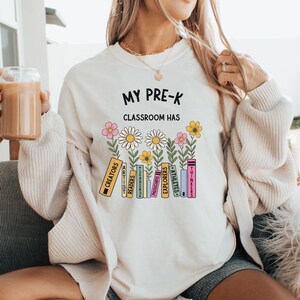 Comfort Colors® Pre-K Teacher Shirt, Pre-K Squad, Preschool Crew, PreK Teacher Shirt, Pre-K Teacher Team Shirts, PreK TShirt, Pre K T-Shirt