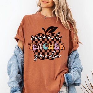 Comfort Colors® Second Grade Teacher Shirt, Second Grade Shirt Custom First Grade Tshirt 2nd Grade Team Teacher 2nd Grade Shirt New Teacher