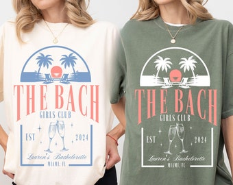Miami Bachelorette Shirt Custom Location Bachelorette Party Shirt Beach Bachelorette Tshirt Personalized Tropical Bachelorette Bridal Party