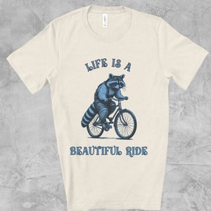 Funny Raccoon Tshirt, Raccoon Lover Gift, Raccoon Meme Shirt, Bike lovers, Life Behind Bars, Retro Raccoon T-shirt, Vintage Raccoon Tshirt