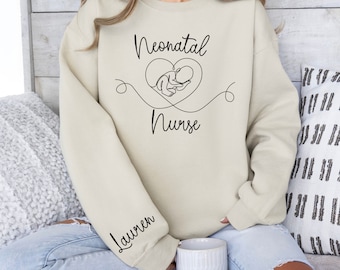 Personalized Name NICU Nurse Sweatshirt , Custom Neonatal Nurse Sweatshirt, NICU Nurse crew, Nurse Appreciation Gift, Nurse Graduation Gift
