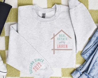 Personalized Real Estate Agent Sweatshirt, Funny Real Estate sweatshirt, Unisex Real Estate Sweatshirt, Realtor Sweatshirt, Realtor sweater