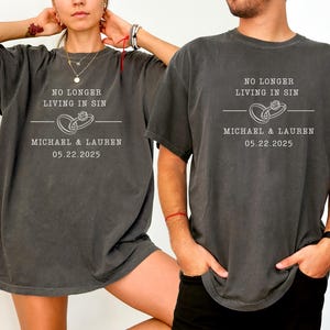Comfort Colors® Couples Engagement  Shirts, Engagement Gift, Bride To Be, Future Mr and Mrs Shirts, Bridal Shower Gift, Future Mrs  Mr tee