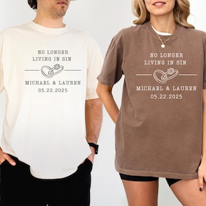 Comfort Colors® Couples Engagement  Shirts, Engagement Gift, Bride To Be, Future Mr and Mrs Shirts, Bridal Shower Gift, Future Mrs  Mr tee