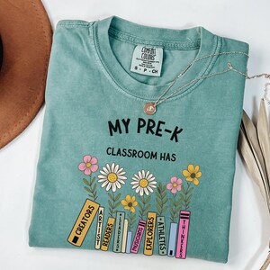 Comfort Colors® Pre-K Teacher Shirt, Pre-K Squad, Preschool Crew, PreK Teacher Shirt, Pre-K Teacher Team Shirts, PreK TShirt, Pre K T-Shirt