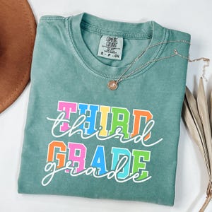 Comfort Colors® Third Grade Teacher Shirt, 3rd Grade Teacher Shirt, Third Grade Teacher Appreciation Gift, Elementary School Teaching Shirt
