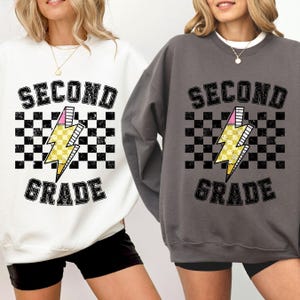 Second Grade Teacher Sweatshirt, 2nd Grade Teacher Sweatshirt, 2nd Grade Sweater, Second Grade Sweater, Elementary School Teaching Sweater