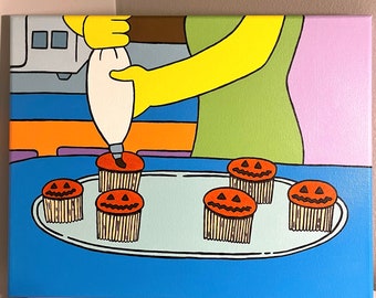 Die Simpsons Halloween Leinwand