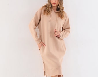 Yildiz Studio Maxi Hoodie Dress, Women's Long Sleeve