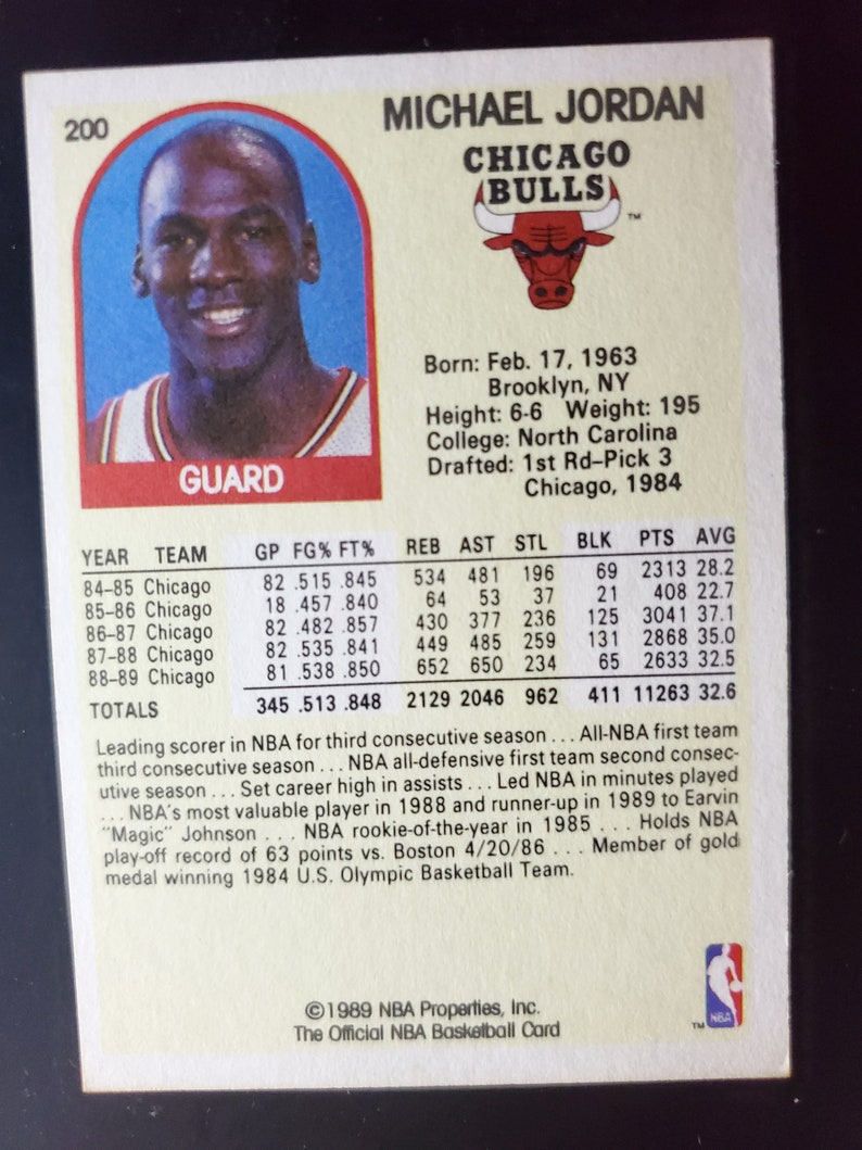 michael jordan 1989 nba hoops