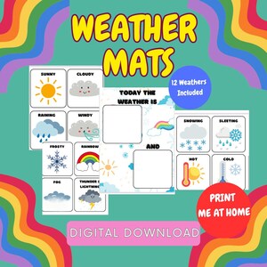Weather Mats - Learning About The Weather - Digital Download