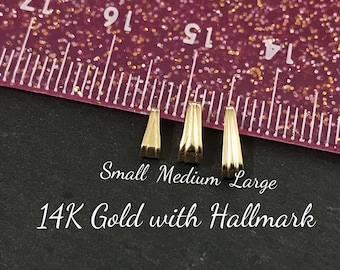 Conector de enganche a presión de oro de 14 quilates: Realzador de colgante