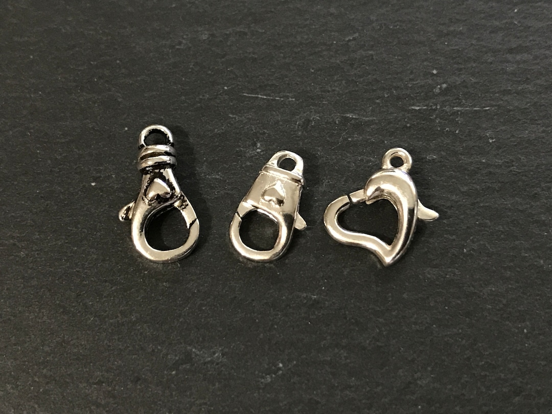 Solid Sterling Silver Swivel Charm Holder/clasp Charm Hinged Connector