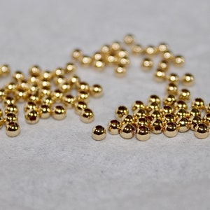 20Pcs 18K Solid Yellow Gold Dainty Bead, Good Quality. Multiple Quantities Available