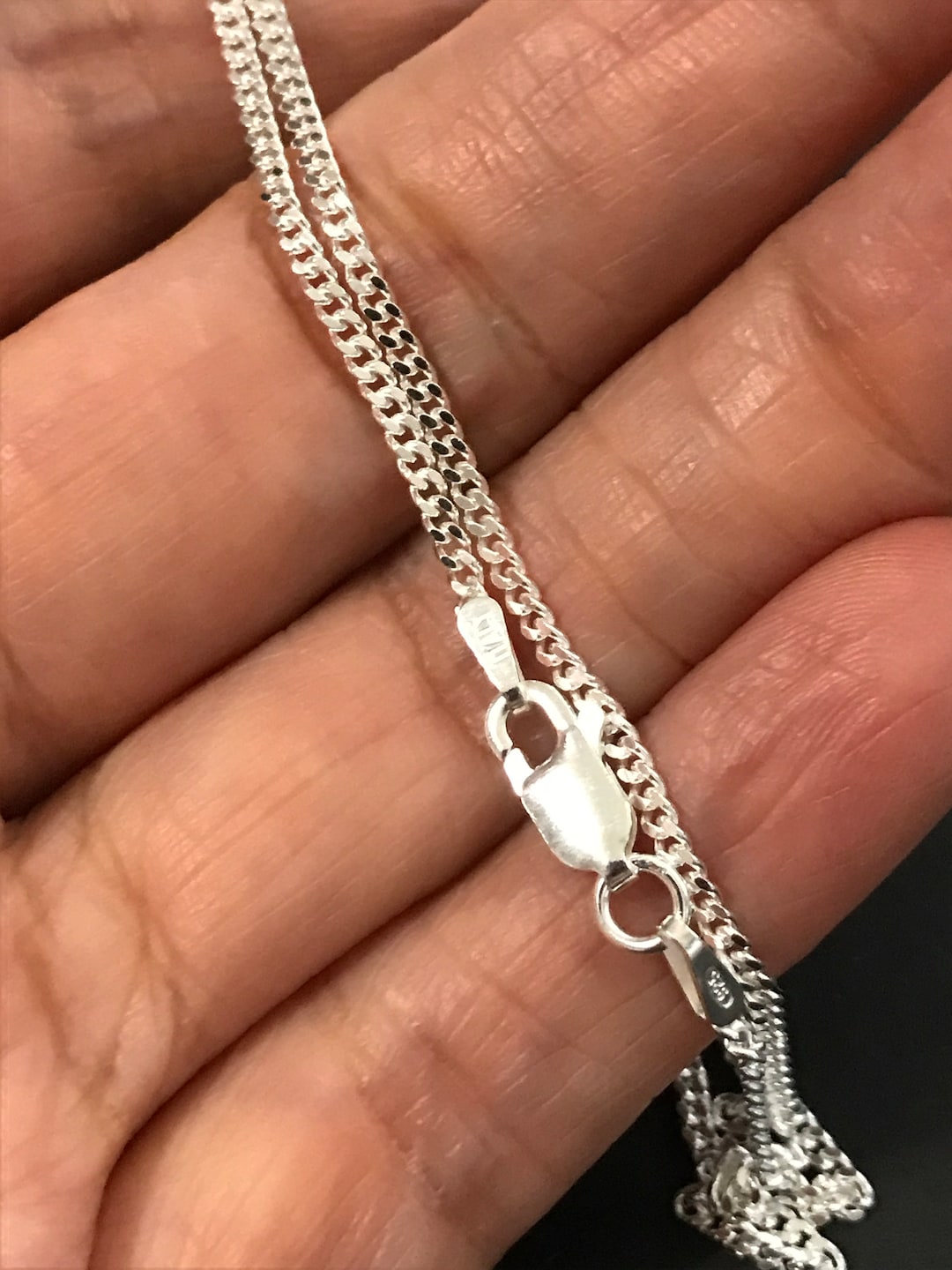 Best Quality Sterling Silver Sturdy Curb Chain Necklace, Curb Chain