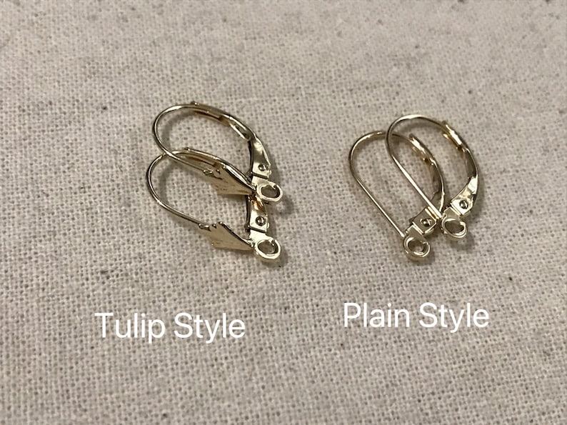 Hallmarked Genuine 14K Solid Gold Leverback Earrings. Jewelry Findings