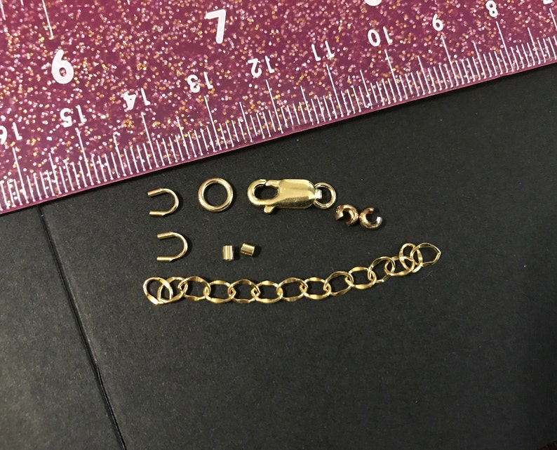 14K Gold Filled Jewelry Making Components in One Pack, Jewelry Findings