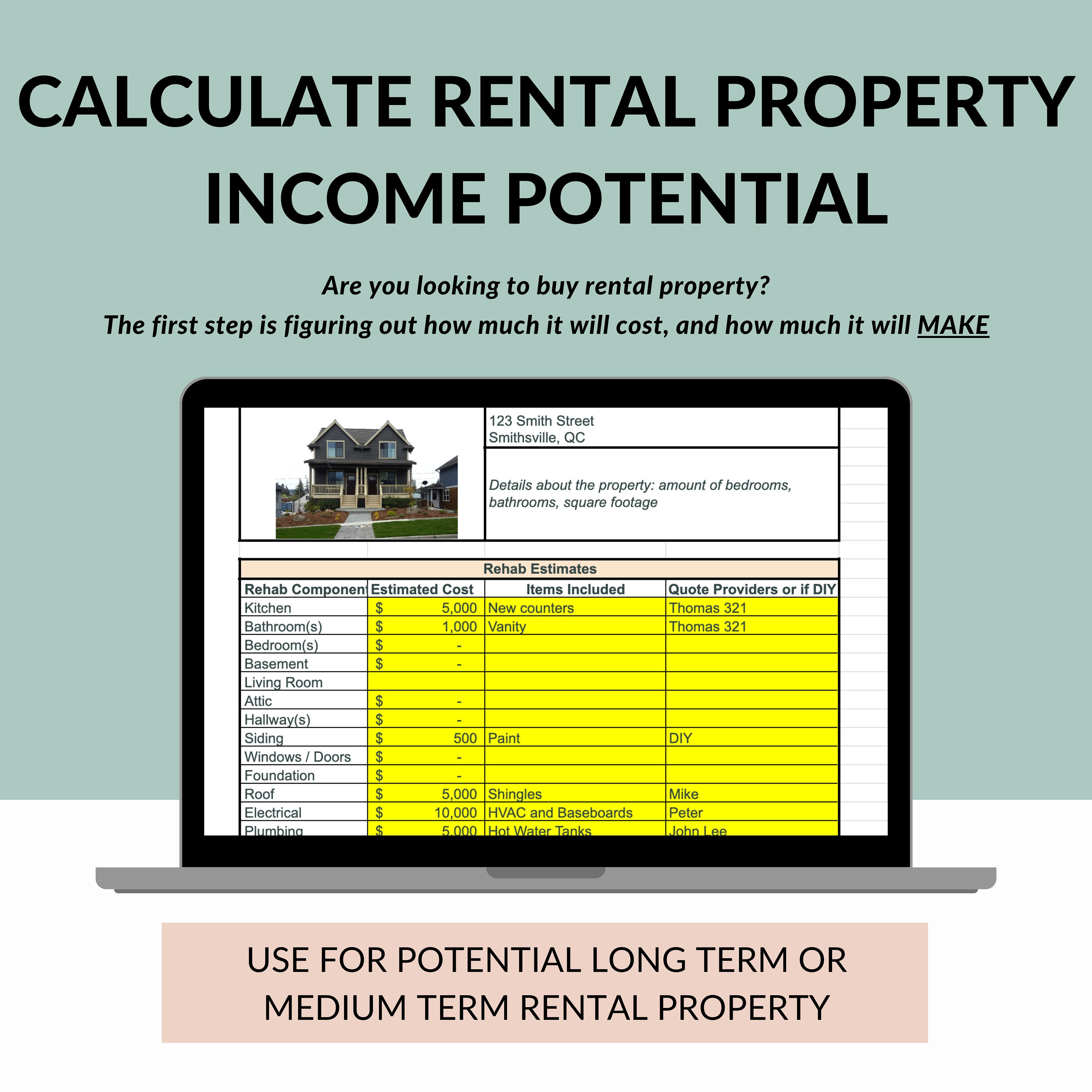 Long Term Rental Property Analysis: Acquisition Costs, Rehab and ...