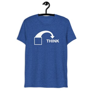 Think Outside the Box Short sleeve T-Shirt, clever shirt, smart shirt,