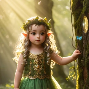 Forest Fairy Figurine: Whimsical Pixiecore Living Room Decor