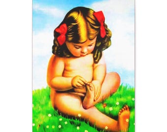 La Nigüenta Dominican Wall Art, Canvas Print - Niña de la Espina Cultural Decor 18x24 Gallery Wrap