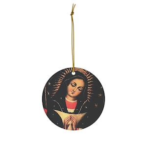 Arte mural de la Virgen María de Altagracia Decor: regalo religioso, decoración católica para el hogar, adorno espiritual para el altar, estatua de la Virgen María hecha a mano