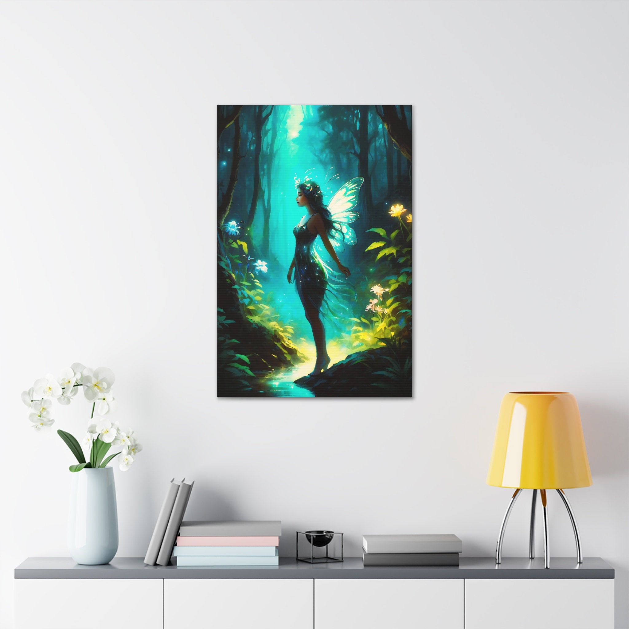 Night Fairy Fantasy Decor Wall Art Magical Night Elemental Enchanted