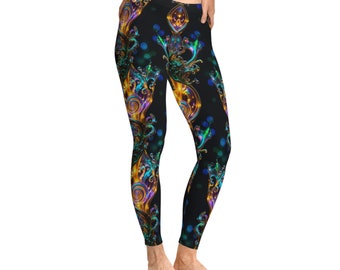 Geschmolzenes Glas: Stretchy Leggings (AOP)