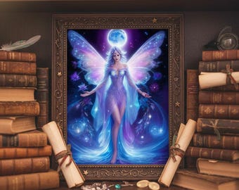 Magic Fairy Art Print: Ethereal Fantasy Home Decor (Digital Download)