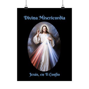 Religious Wall Art, Divine Mercy Jesus, Matte Poster, Christian Home Decor, Spiritual Gift, Vertical Print, Catholic Wall Decor, Religious