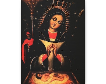 Our Lady of Altagracia Canvas Art: Dominican Religious Home Decor