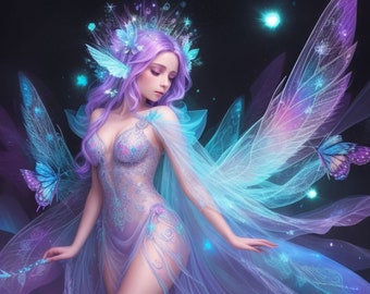 Ethereal World Fairy Art Print: Fantasy Home Decor (Digital Download)