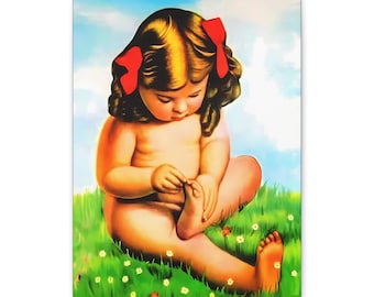 Niña de la Espina, Canvas Wall Art, 12x16, La Niguenta, Gallery Wrap, Decorative Mexican Folk Art Print