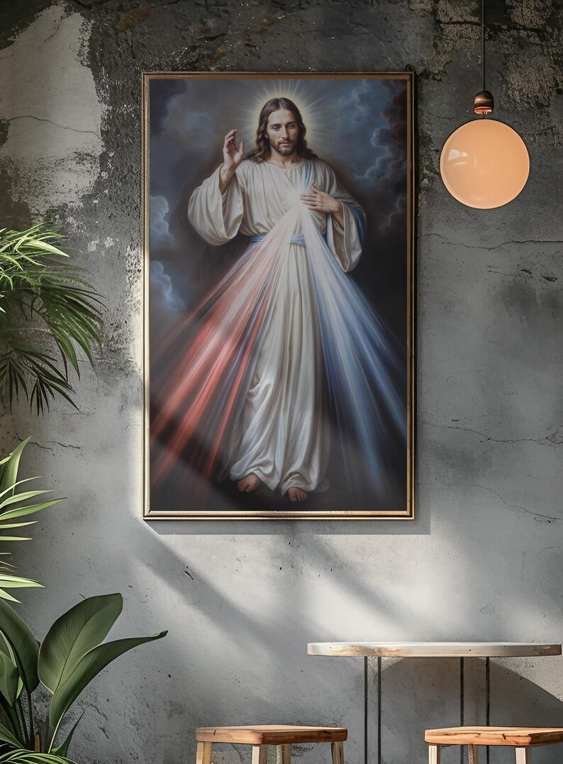 Divine Mercy Jesus Digital Download, Catholic Wall Art Printable ...