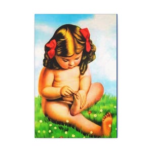 Envolturas de galería de lienzos, Niña de la Espina - Arte de pared único, Decoración del hogar, Impresiones de arte español