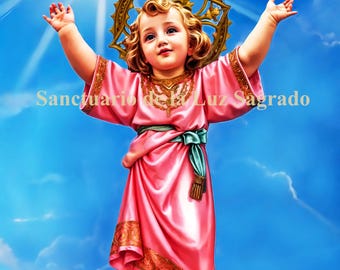 El Divino Niño, Christ Artwork, Digital Download, Divine Child, Spiritual Home Decor for Christmas & Easter, Instant Printable Wall Art
